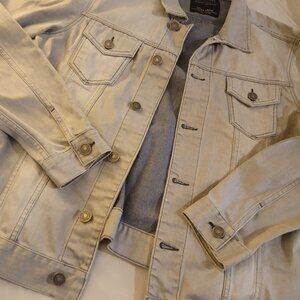 AllSaints men's gray denim jacket XL